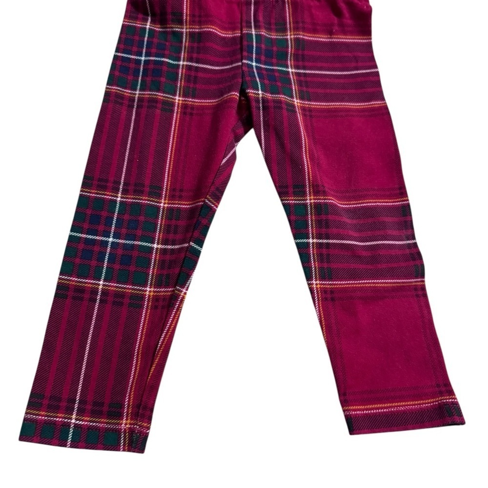 The Children's Place Red and Green Plaid Leggings